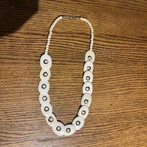 Vintage camel bone necklace from Africa handmade handcrafted vintage boho 90s